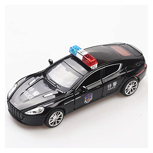 1/32 Für Astonmartin Hohe Simulation Polizeiauto Modell Metalldruckguss Spielzeug Dekoration(Schwarz) von XIYUEYING