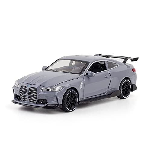 1/32 Für BMW M4 Luxus High Simulation Mit Sound & Light Metal Diecast Coupé Automodell Spielzeug(Chrom) von XIYUEYING