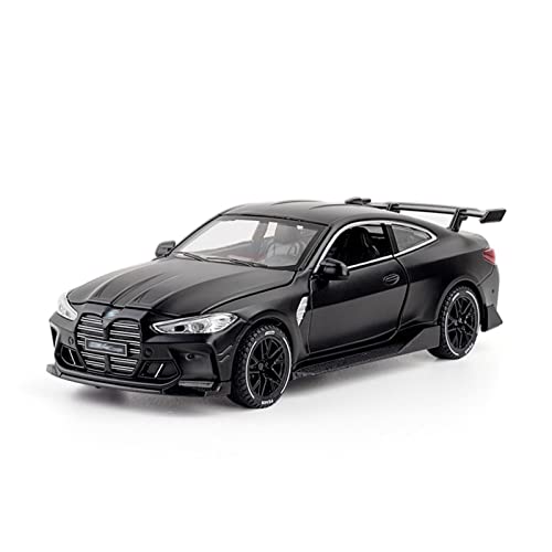 1/32 Für BMW M4 Luxus High Simulation Mit Sound & Light Metal Diecast Coupé Automodell Spielzeug(Schwarz) von XIYUEYING