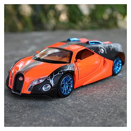 1/32 Für Bugatti GT Metalldruckguss Automodell Hohe Simulation Sportfahrzeug Spielzeug Dekoration(Orange) von XIYUEYING