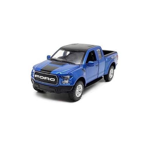 1/32 Für Ford F150 Raptor Metall-Druckguss-Automodell Mit Sound & Light Luxus-Spielzeug-Dekoration(Blau) von XIYUEYING