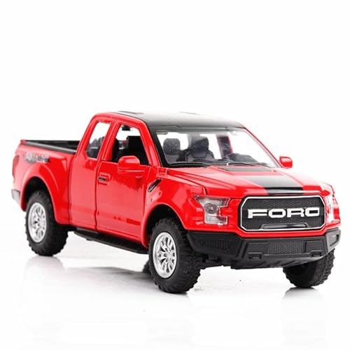 1/32 Für Ford F150 Raptor Metall-Druckguss-Automodell Mit Sound & Light Luxus-Spielzeug-Dekoration(Rot) von XIYUEYING