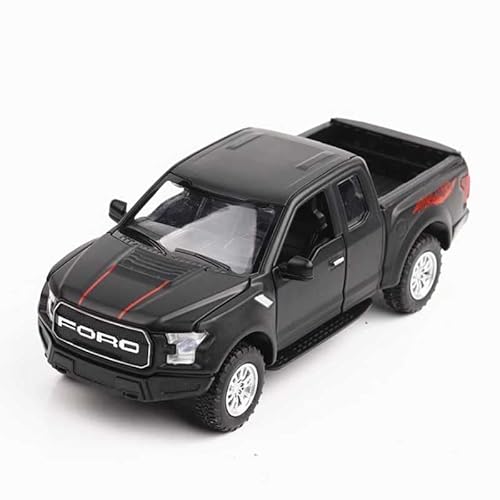1/32 Für Ford F150 Raptor Metall-Druckguss-Automodell Mit Sound & Light Luxus-Spielzeug-Dekoration(Schwarz) von XIYUEYING