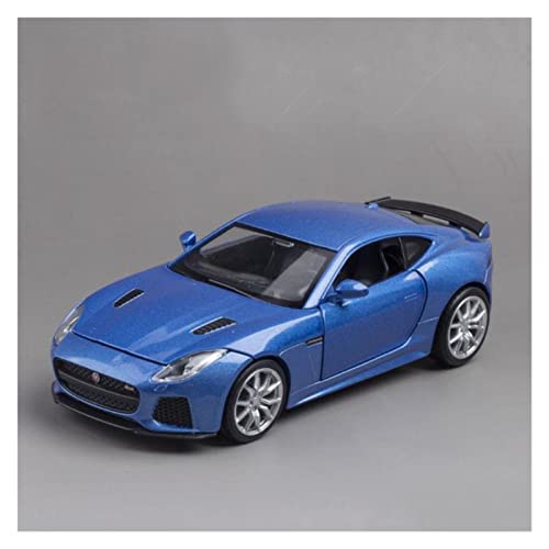 1/32 Für Jaguar F-Type Metalldruckguss Luxus Mit Sound & Light High Simulation Spielzeugautomodell(Blau) von XIYUEYING