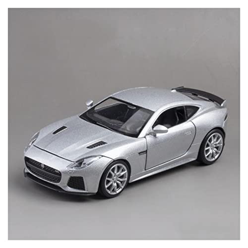 1/32 Für Jaguar F-Type Metalldruckguss Luxus Mit Sound & Light High Simulation Spielzeugautomodell(Silber) von XIYUEYING