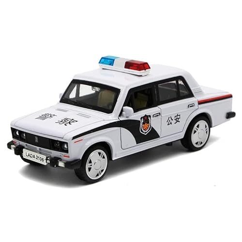 1/32 Für Lada Hohe Simulation Polizeiauto Modell Metalldruckguss Spielzeug Dekoration Sammlerstück von XIYUEYING