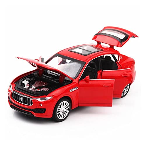 1/32 Für Maserati Hohe Simulation Geländewagen Modell Metall Diecast Luxus Spielzeug Fahrzeug(Rot) von XIYUEYING
