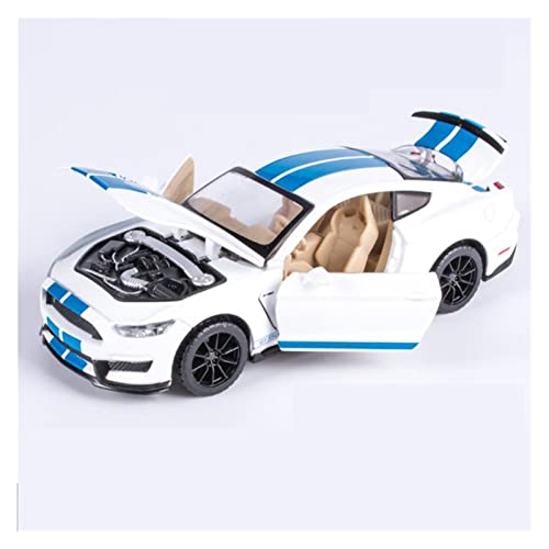 1/32 Für Mustang Shelby GT350 Classic High Simulation Metalldruckguss Automodell Spielzeug Ornamente(Bianco) von XIYUEYING