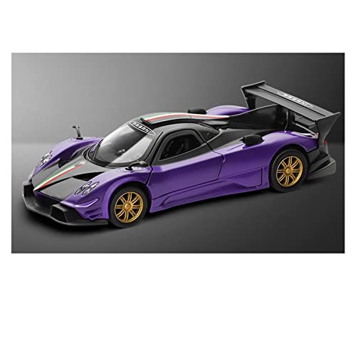 1/32 Für Pagani Zonda Revolucion Metalldruckguss Hohe Simulation Sportwagenmodell Spielzeug(Purple) von XIYUEYING