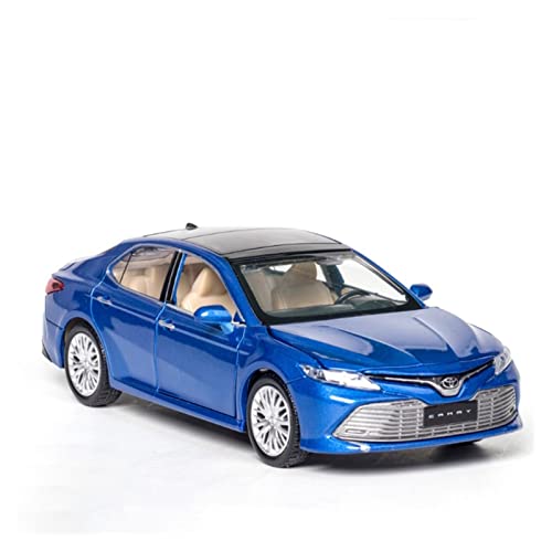 1/32 Für Toyota Camry Metalldruckguss Automodell Hohe Simulation Sound & Licht Spielzeugfahrzeuge(Blau) von XIYUEYING