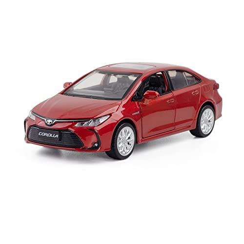 1/32 Für Toyota Corolla Metalldruckguss Luxus Hohe Simulation Spielzeugauto Modelldekorationen(Rot) von XIYUEYING