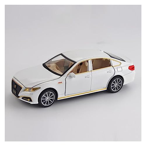 1/32 Für Toyota Crown Metalldruckguss Automodell Hohe Simulation Spielzeug Ornament Dekorationen(Bianco) von XIYUEYING