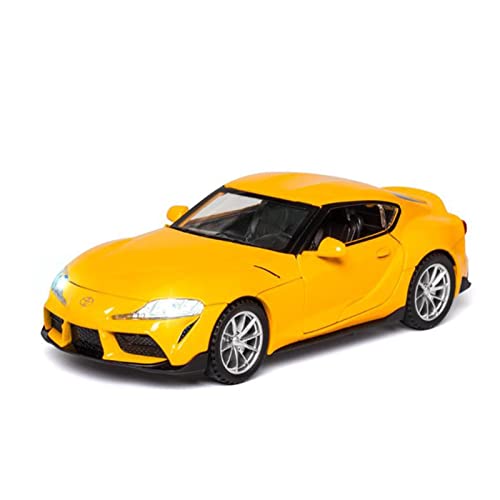 1/32 Für Toyota GR Supra High Simulation Alloy Diecast Automodell Mit Sound & Licht Spielzeug(Jaune) von XIYUEYING