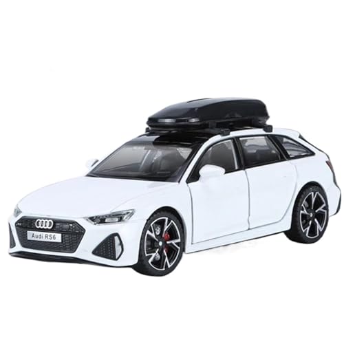 1/32 für Audi RS6 Avant Alloy Station Wagon Auto Modell Diecast Metall Auto Modell mit Sound und Licht(C) von XIYUEYING
