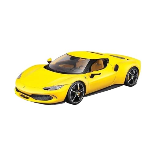1 18 Für Ferrari 296 GTB Legierung Miniatur Druckguss Auto Modell Sport Spielzeug Auto Kinder Weihnachten Sammlung(Yellow) von XIYUEYING