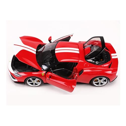 1 18 Für Ferrari 296 GTB Legierungssimulation Sportwagenmodell Spielzeug Rot Dekorierter Schreibtisch 25CM Sammlung Souvenir Geeignet Für Männer Und Jungen von XIYUEYING