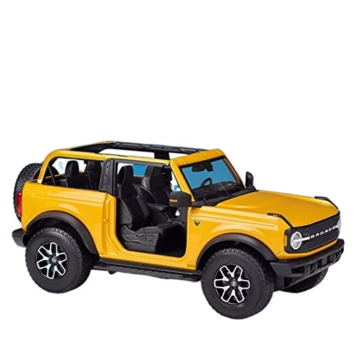 1 18 Für Ford 2021 Mustang Wildtrak Simulation Alloy Druckgusstür kann das fertige Automodell öffnen(Badlands Yellow) von XIYUEYING