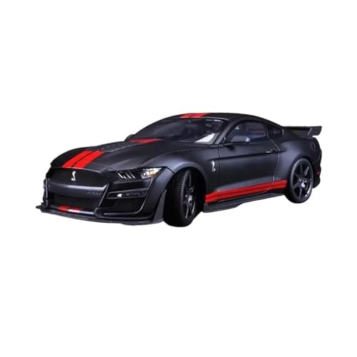 1 18 Für Ford Mustang Shelby Gt500 Legierung Miniatur Druckguss Auto Modell Sportwagen Modell Spielzeugauto(Schwarz) von XIYUEYING