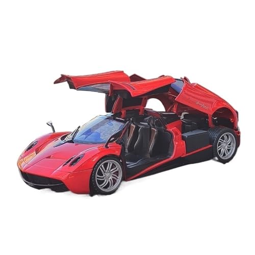 1 18 for Pagani Huayra Roadster Simulation Alloy Car Model Decoration Desk Red Collection Souvenir Men and Boys Gift 25CM von XIYUEYING
