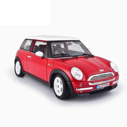 1 18 für BMW MINI Cooper 1969 Legierung Auto Modell Vintage Mini Emulation Sammlung Dekoriert Schreibtisch Spielzeug Rot von XIYUEYING