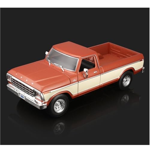 1 18 für Ford 1979 F150 Pick-U Legierung Simulation Auto Modell Möbel Ornament Schreibtisch Braun 27CM Männer Jungen Mädchen Geschenk Sammlung Spielzeug von XIYUEYING