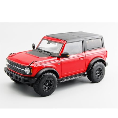 1 18 für Ford Bronco Bronco 2021 Simulation Legierung Auto Modell Dekoriert Schreibtisch 24CM Memorial Erwachsene Sammlung Für Männer(Rot) von XIYUEYING