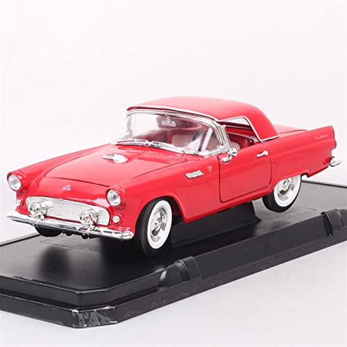 1 18 für Ford Thunderbird 1955 Retro Hohe Simulation Legierung Druckguss Modellauto Geschenkkollektion(Rot) von XIYUEYING