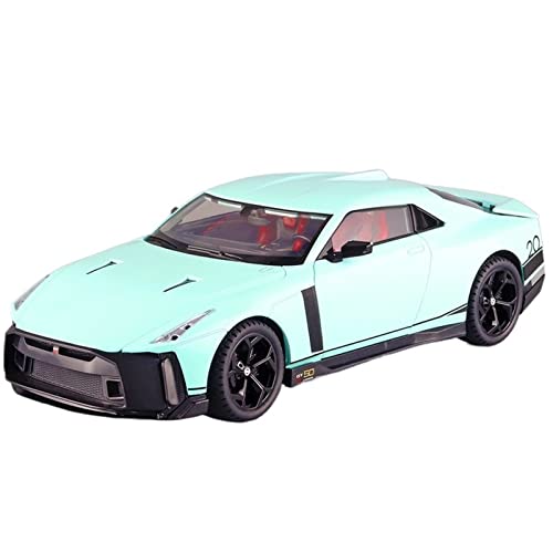 1 18 für Nissan GTR50 Supercar Modellauto aus Druckgusslegierung mit Sound und Licht Pull-Back-Spielzeugauto(D) von XIYUEYING