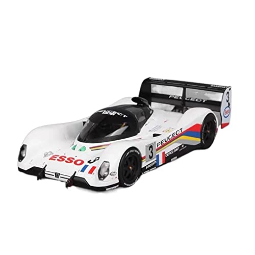 1 18 für Peugeot 905 Le Mans 1992 Champion Model Simulation Alloy Die-Casting Car Collection Ornament(NO3) von XIYUEYING