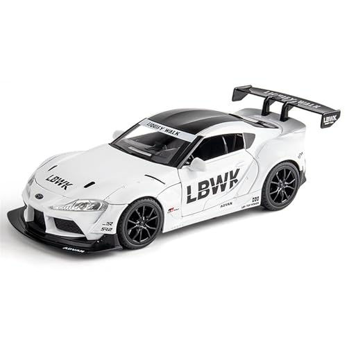 1 22 für Toyota Bull Devil Racing Legierung Simulation Auto Modell 21CM Dekoriert Schreibtisch Sammlung Souvenir Spielzeug Jungen(White) von XIYUEYING