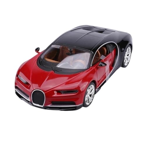 1 24 Für Bugatti Chiron Modell Legierung Diecast Auto Modell Simulation Spielzeug Sammeln Erwachsene Junge Souvenir(Rot) von XIYUEYING