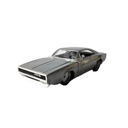 1 24 Für Dodge 1968 Metall Gebürstet Muscle Car Legierung Miniatur Auto Modell Simulation Klassisches Souvenir von XIYUEYING