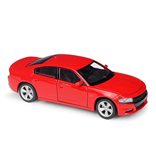 1 24 Für Dodge Challenger R/T 2016 Replik Auto Legierung Die-Cast Miniatur Modellauto Ornament(Rot) von XIYUEYING