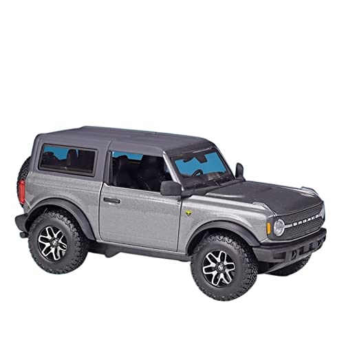 1 24 Für Ford 2021 Bronco Badlands Geländewagen Retro Oldtimer Legierung Druckguss Modellauto(A) von XIYUEYING