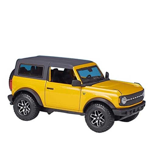 1 24 Für Ford 2021 Bronco Badlands Geländewagen Retro Oldtimer Legierung Druckguss Modellauto(B) von XIYUEYING