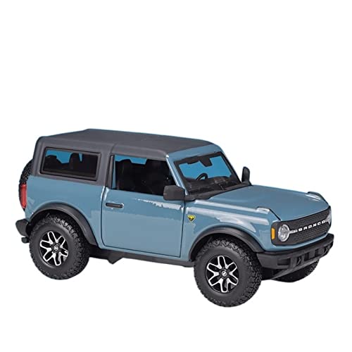 1 24 Für Ford 2021 Bronco Badlands Geländewagen Retro Oldtimer Legierung Druckguss Modellauto(C) von XIYUEYING