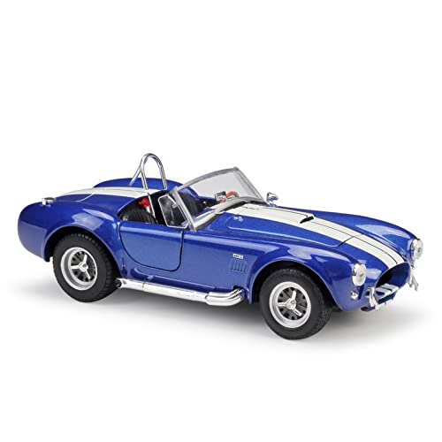 1 24 Für Ford Shelby Cobra 427 SC 1965 Retro Auto Legierung Druckguss Miniatur Modellauto Dekoration(Blau) von XIYUEYING