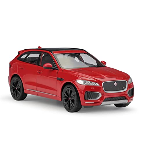 1 24 Für Jaguar F-Pace SUV Metallfertiges Automodell Druckguss Replik Modellauto Dekoration(Rot) von XIYUEYING