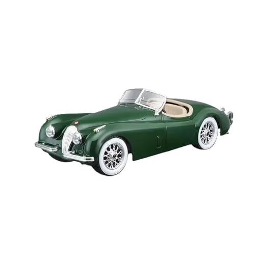 1 24 Für Jaguar Xk 120 Roadster Legierung Miniatur-Druckguss-Automodell Vintage-Spielzeug Weihnachtskollektion(Grün) von XIYUEYING