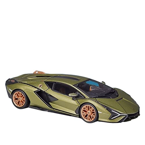 1 24 Für Lamborghini Sian FKP 37 Sportwagen Druckguss Metall Modellauto Replik Auto Fertigwagen(Grün) von XIYUEYING
