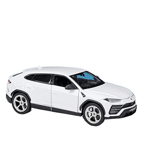 1 24 Für Lamborghini Urus SUV Hohe Simulation Legierung Druckguss Modellauto Replik Auto Dekoration(White) von XIYUEYING