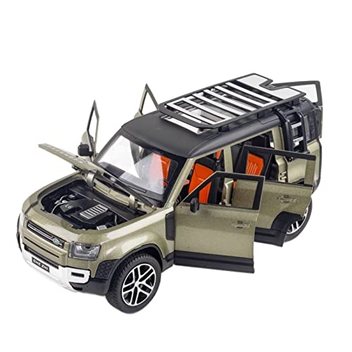 1 24 Für Land Rover Defender SUV Druckguss-Automodell Sound und Licht Ziehen Sie 6 Türen vollständig geöffnet zurück(A) von XIYUEYING