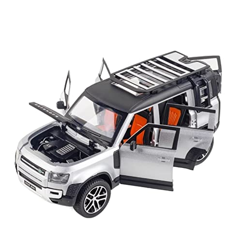 1 24 Für Land Rover Defender SUV Druckguss-Automodell Sound und Licht Ziehen Sie 6 Türen vollständig geöffnet zurück(B) von XIYUEYING