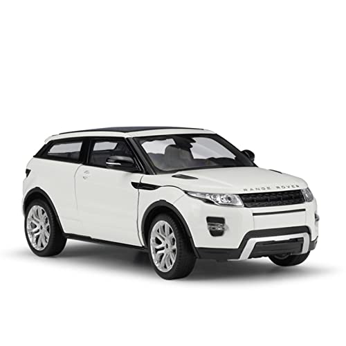 1 24 Für Land Rover Range Rover Evoque SUV Legierung Mini Auto Druckguss Kopie Auto Ornament(White) von XIYUEYING