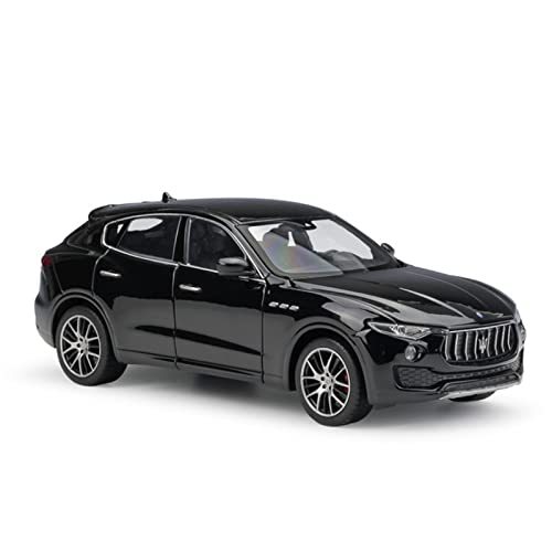 1 24 Für Maserati Levante SUV Geländewagen Metalldruckguss Modellauto Miniaturauto Spielzeugauto(Schwarz) von XIYUEYING