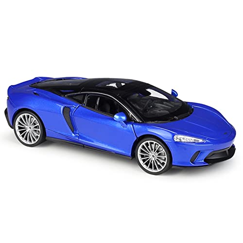 1 24 Für McLaren GT Sportwagen Simulator Legierung Druckguss Modellauto Fertige Auto Ornament(Blau) von XIYUEYING