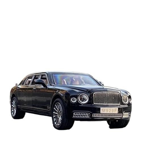 1 24 Für Mulsanne Hohe Simulation Legierung Luxy Auto Modell Druckguss Metall Auto Modell Mit Sound Und Licht(B) von XIYUEYING