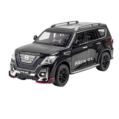 1 24 Für Nissan Patrol Legierung Auto Modell Diecast Modifizierte Geländewagen Modell Mit Sound Und Licht(A) von XIYUEYING
