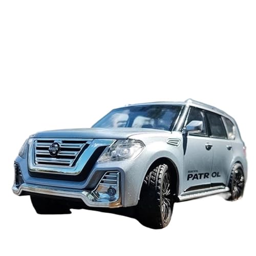 1 24 Für Nissan Patrol Legierung Auto Modell Diecast Modifizierte Geländewagen Modell Mit Sound Und Licht(B) von XIYUEYING