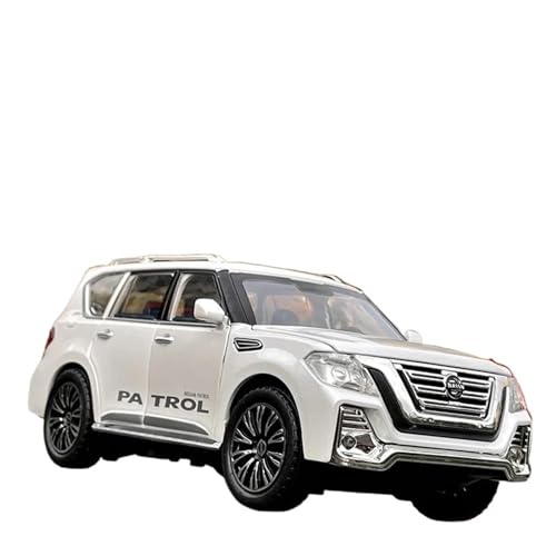 1 24 Für Nissan Patrol Legierung Auto Modell Diecast Modifizierte Geländewagen Modell Mit Sound Und Licht(E) von XIYUEYING